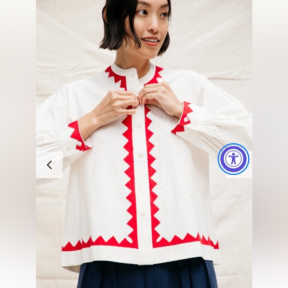 Nikki Chasin Tops - Nikki Chasin Alpha Button Down